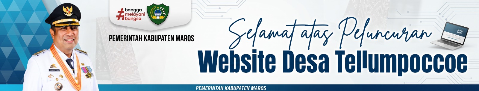 selamat atas peluncuran website desa tellumpoccoe