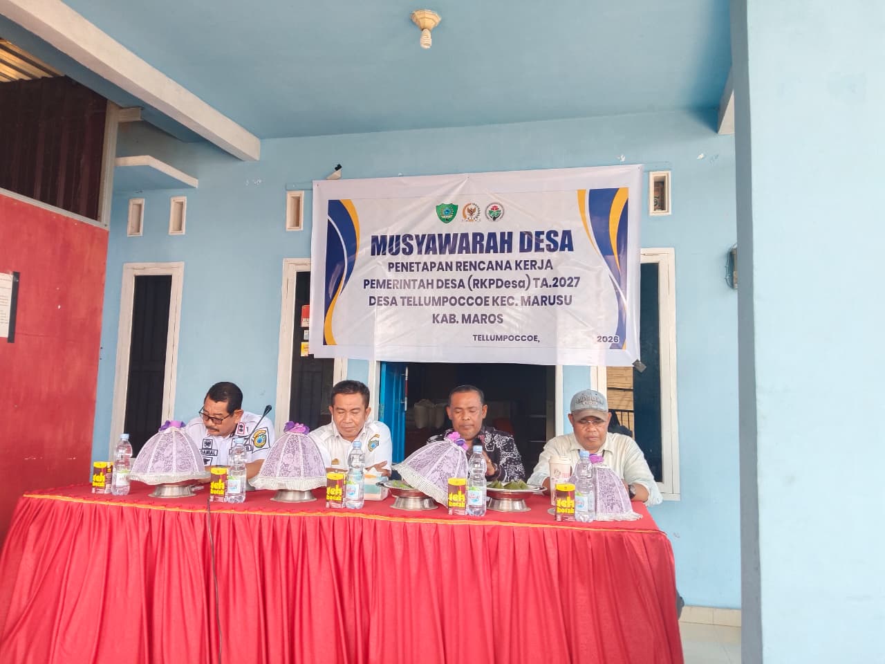 Desa Tellumpoccoe Gelar Musyawarah Penetapan RKPDesa Tahun Anggaran 2027 Tellumpoccoe, Marusu, Maros